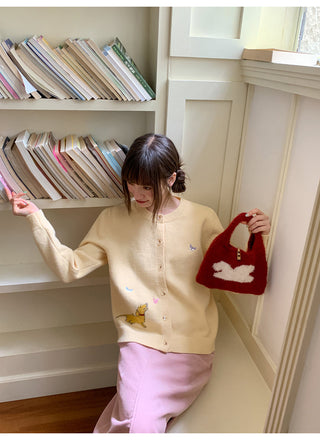 butterfly knit cardigan