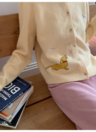butterfly knit cardigan