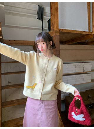 butterfly knit cardigan