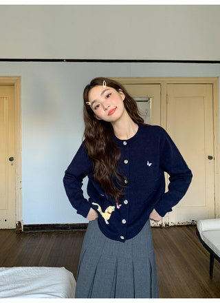 butterfly knit cardigan