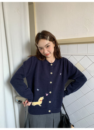 butterfly knit cardigan