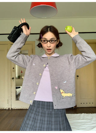 butterfly knit cardigan