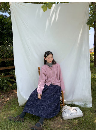yarn line cardigan