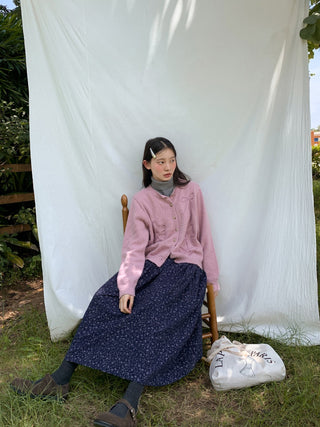 yarn line cardigan
