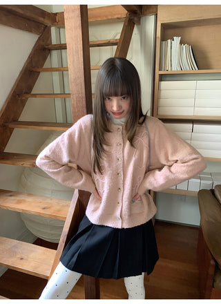 yarn line cardigan