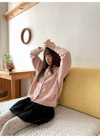 yarn line cardigan