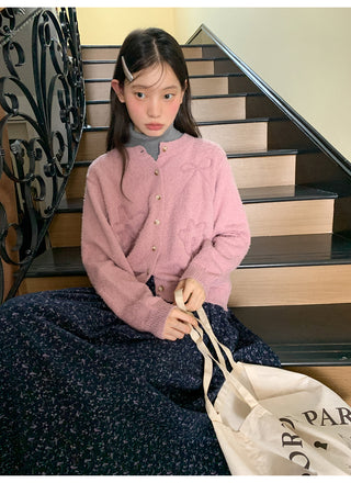 yarn line cardigan