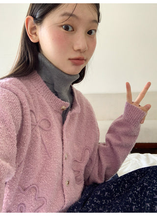 yarn line cardigan