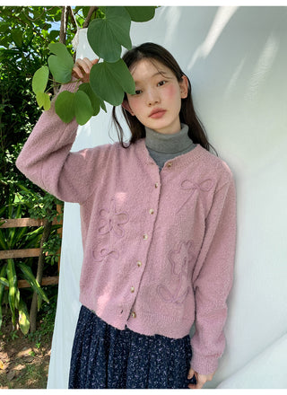 yarn line cardigan