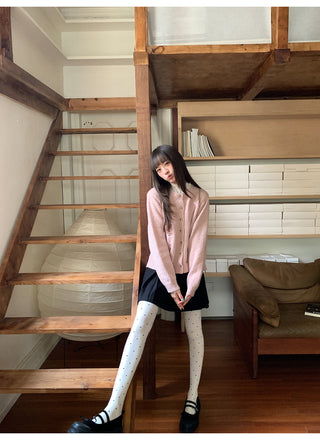 yarn line cardigan