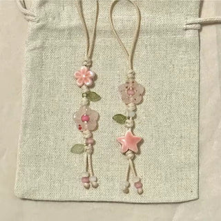 Cute Star and Flower Phone Charm Strap