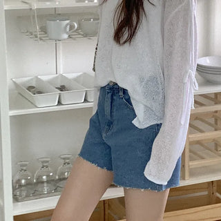 Ribbon Boucle Boat Neck Knit