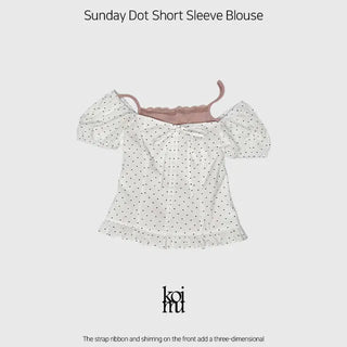 Sunday Dot Short Sleeve Blouse