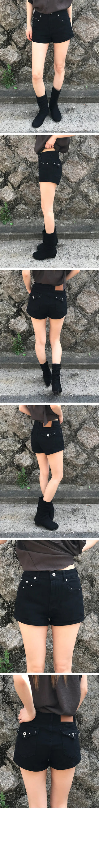 Rian Studded Shorts