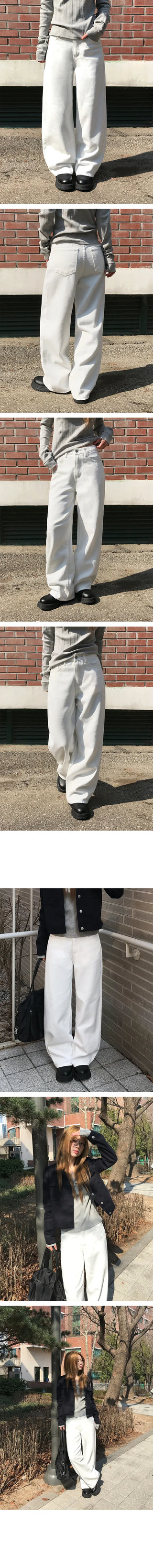 Parting Wide Cotton Pants