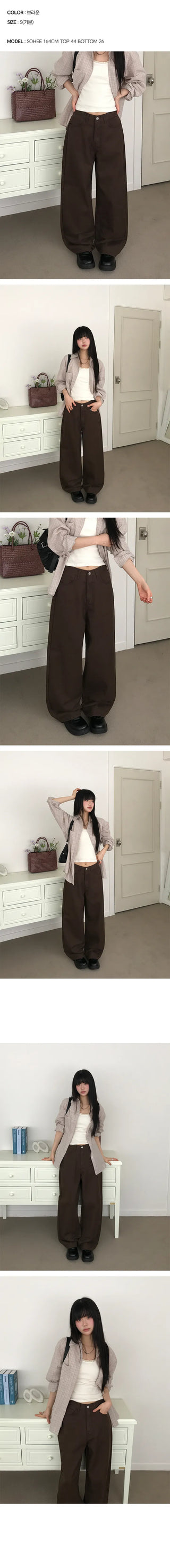 Parting Wide Cotton Pants