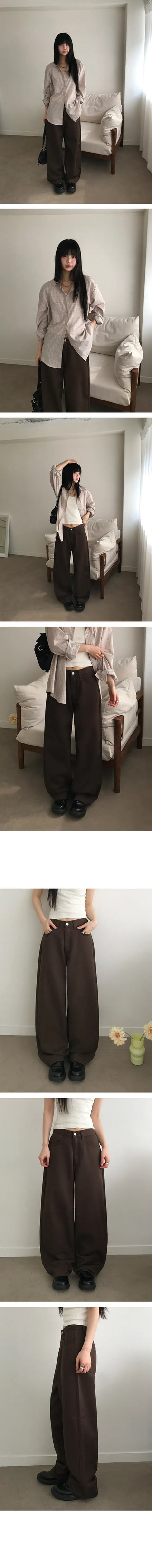 Parting Wide Cotton Pants