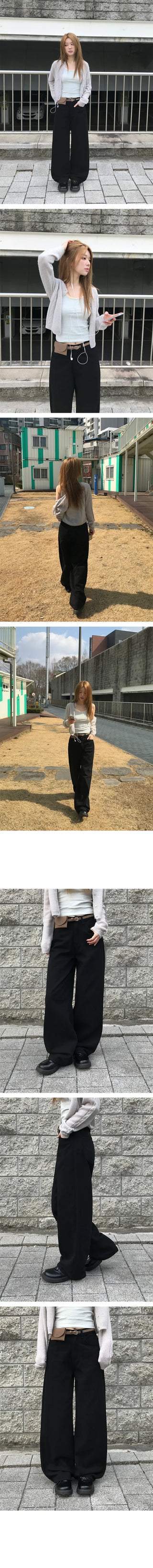Parting Wide Cotton Pants
