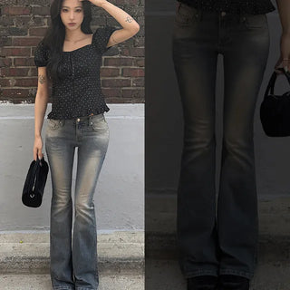Pico Yellowteen Low-Rise Bootcut Pants