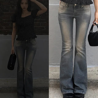 Pico Yellowteen Low-Rise Bootcut Pants