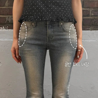 Pico Yellowteen Low-Rise Bootcut Pants