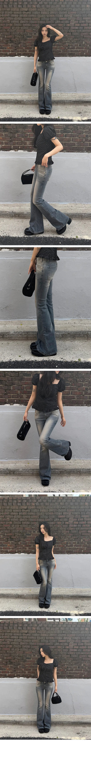 Pico Yellowteen Low-Rise Bootcut Pants