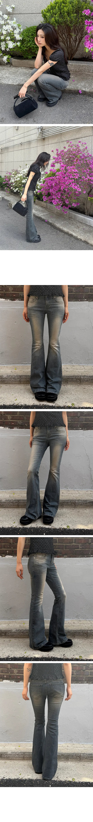 Pico Yellowteen Low-Rise Bootcut Pants