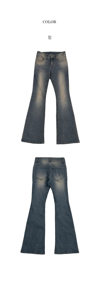 Pico Yellowteen Low-Rise Bootcut Pants