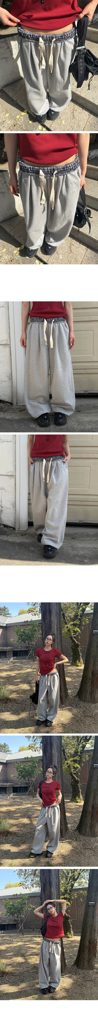 Bikini Check Folding Training Pants