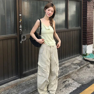 Digest Pintuck Cargo Wide Pants