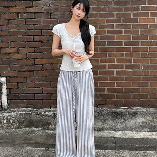 Remo Lace Strap Short Sleeve T-shirt