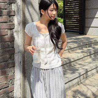 Remo Lace Strap Short Sleeve T-shirt