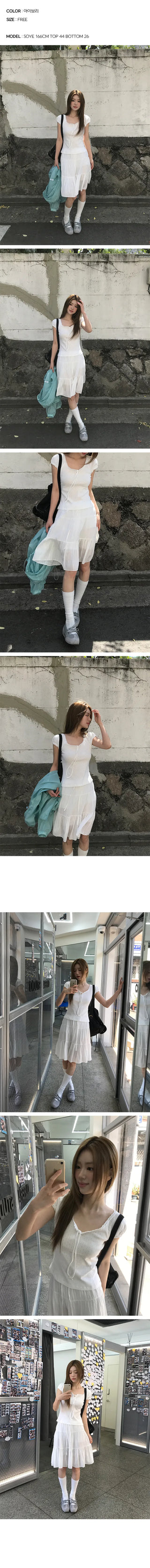 Remo Lace Strap Short Sleeve T-shirt