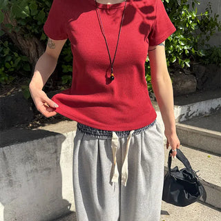 Sturdy Waffle Round T-shirt