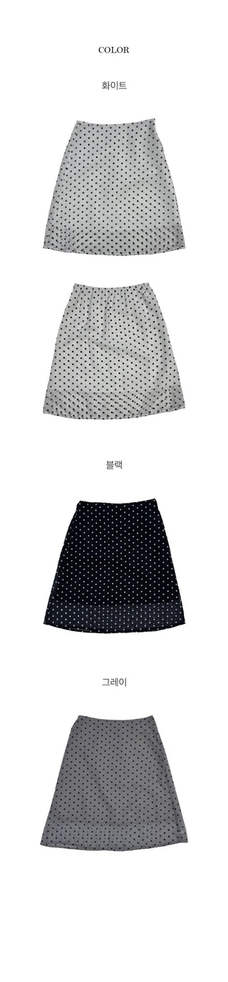 Dokko Dot Midi Skirt
