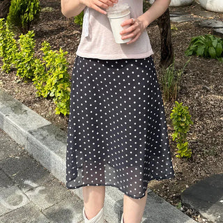 Dokko Dot Midi Skirt