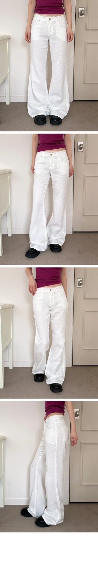 Coca Basic Low Bootcut Cotton Pants