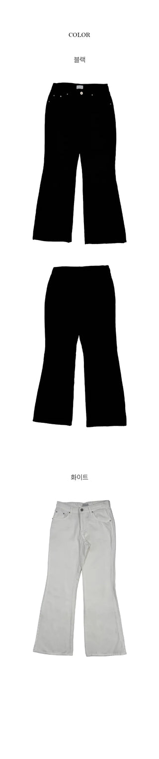 Coca Basic Low Bootcut Cotton Pants