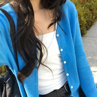 Soap Soft V-Neck Long Sleeve Cardigan