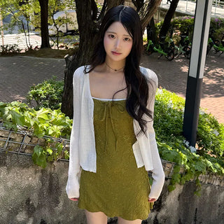 Julie Vintage Shirred Mini Dress