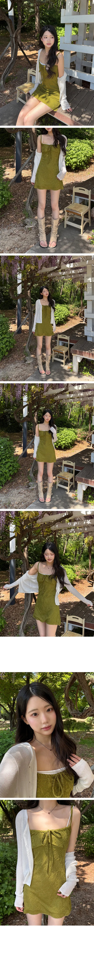 Julie Vintage Shirred Mini Dress