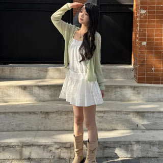 Muco Layered Strap Lace Dress