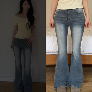 Solar Hooda Pocket Light Blue Bootcut Pants