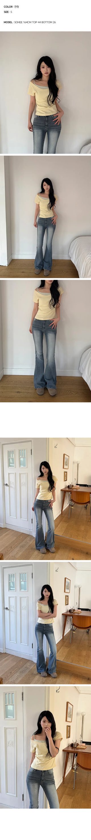 Solar Hooda Pocket Light Blue Bootcut Pants