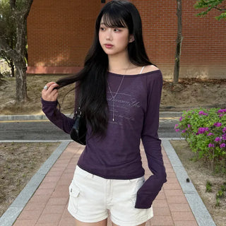 Catch Delicate Lettering See-through T-shirt