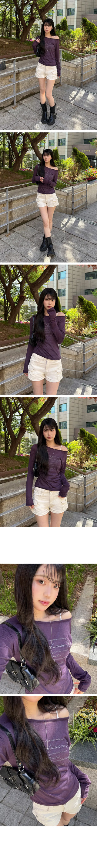 Catch Delicate Lettering See-through T-shirt