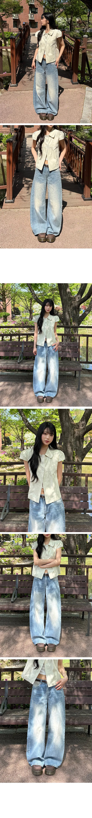 Hika Washed Wide Pants