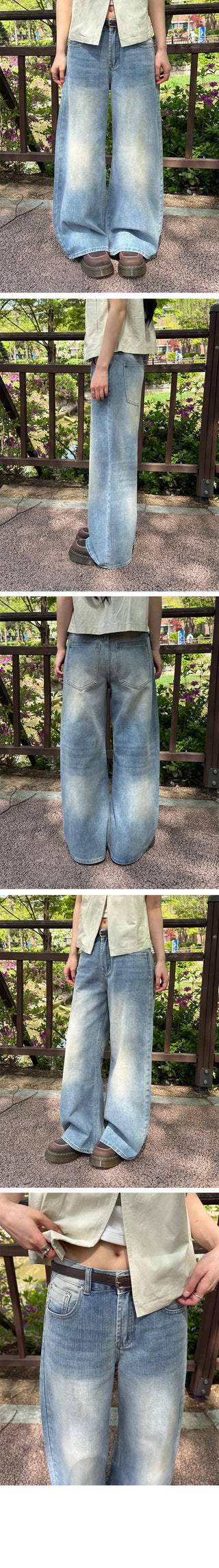 Hika Washed Wide Pants