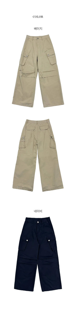 Dunny Knee Pintuck Cargo Pants