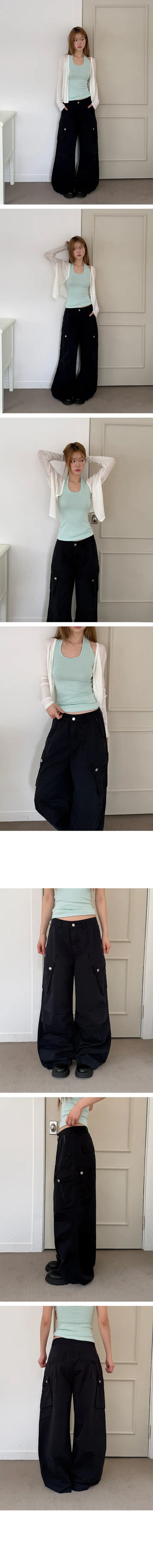 Dunny Knee Pintuck Cargo Pants